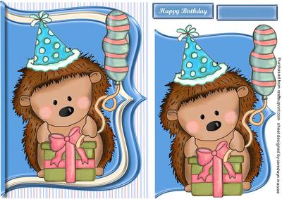 Lovely Hedgehog and Birthday Present 