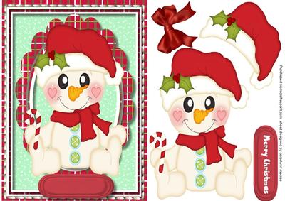 Lovely Cute Snowman 