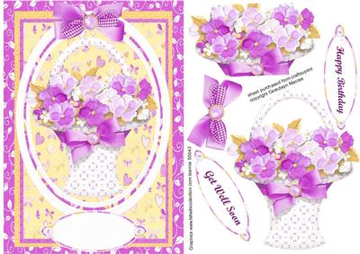 Lovely Basket of Pansys 