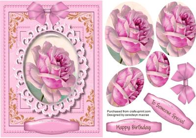 Lovely Pink Cameo Roses , Pyramid