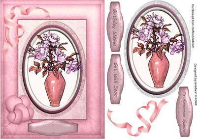 Lovely Vase of Pale Pink Roses
