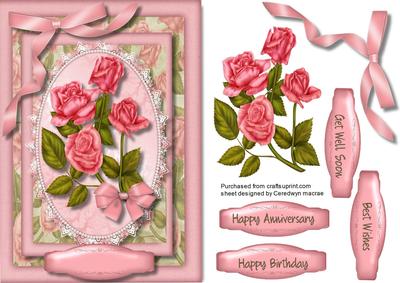 Lovely Arazona Roses on Lace