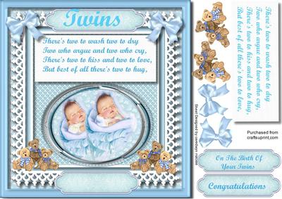 On the Birth of Your Twin Sons 