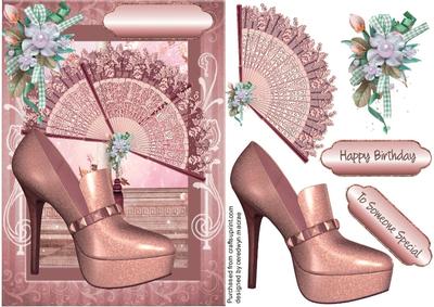 Lovely Shoes and Fan 