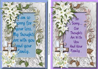 Two Beautiful Sympathy Toppers 