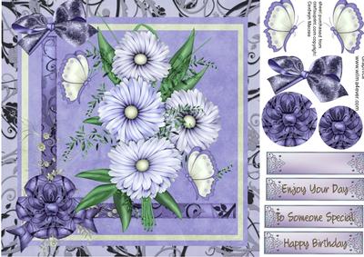 Lovely 8x8 Floral Daisys 