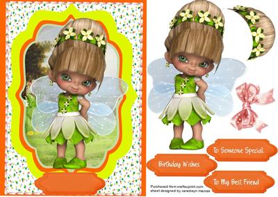 Lovely Little Fairy Fae in Green 