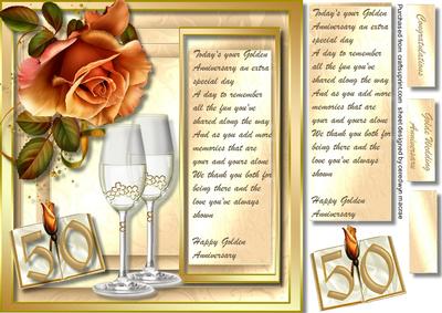 Golden Anniversary with a Lovely Verse .