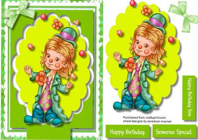 Cute Little Juggling Clown