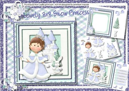 Lovely 8x8 Mini Kit the Snow Princess 
