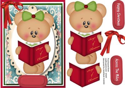 Lovely Christmas Singing Teddy 
