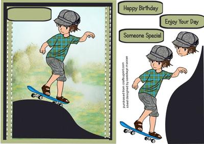 Lovely Skateboarder Boy 