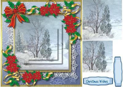 Beautiful Christnas Winter Scene , ( Pyramid )