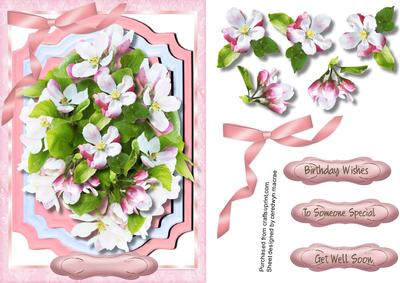 Beautiful Apple Blossom in a Bracket Frame 