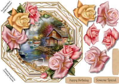 Lovely Octagonal Summers End and Roses