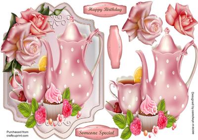 Lovely Teatime Roses in Pink 