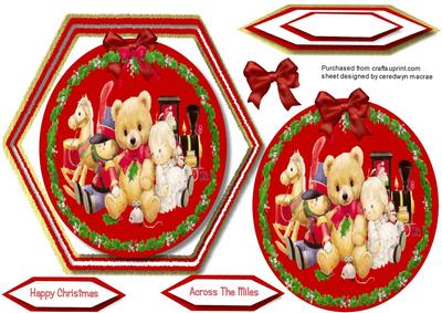 Octagonal Easel or Topper the Christmas Toys