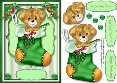 Baby's 1st Christmas Green