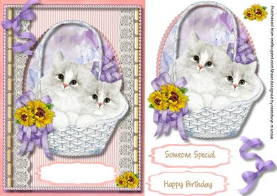 Lovely Kitties in a Basket