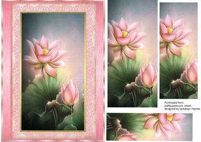 Beautiful Lotus Flowers in Pyramid 