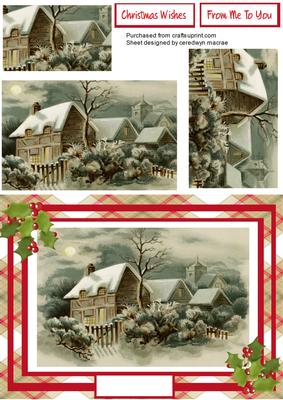 Lovely Snow Covered Village , Pyramid