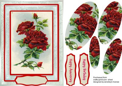 Beautiful Red Roses in Pyramid 