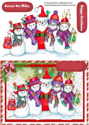 Santa and the Red Hat Snowmen 