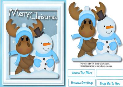 Moose and the Friendly Snowman 