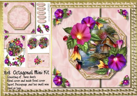 8x8 Octagonal Mini Kit Lovely Summer Scene 