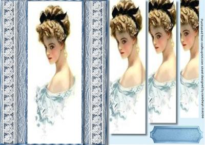 Beautiful Harrison Fisher Lady on Lace 