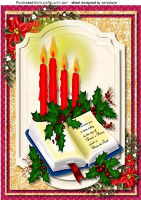 A4 Beautiful Bible, Casndles, and Peace