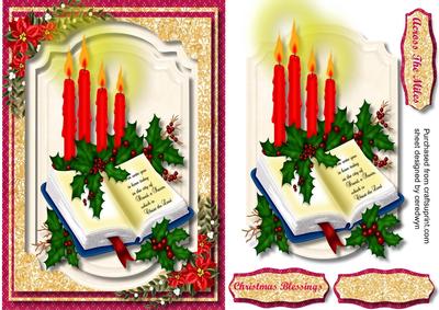 A5 Candles, Bible, and Peace 