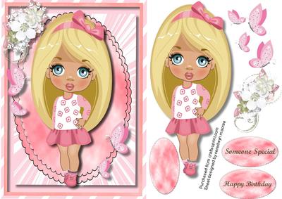 Lovely Butterfly Girl