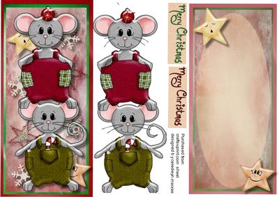 Lovely D.l the Christmas Mice with Incert 