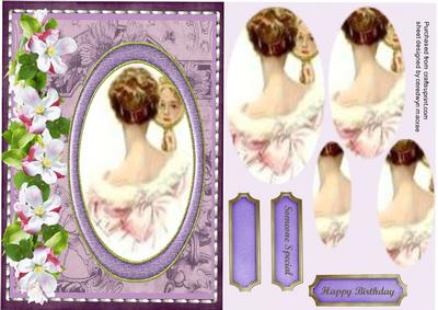 Beautiful Lady Through the Looking Glass 