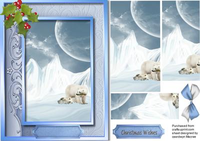 Lovely Christmas Scene at the North Pole