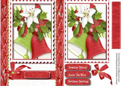 Beautiful Christmas Bells Postage Stamp 