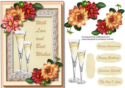 Beautiful Anniversary or Birthday Greetings 