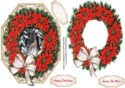 Beautiful Octaganal Cgristmas Poimsettias 