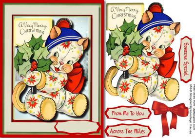 Little Kittys Christmas Greeting 