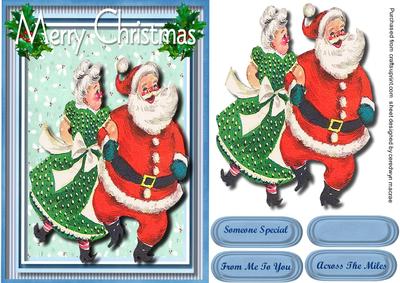 Santa and Mrs Clause in Dancing Mood