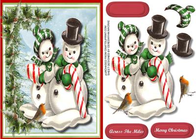 Lovely Snowman Couple 