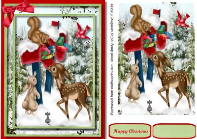 Animal Post for Christmas