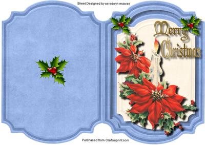 Lovely Cut and Fold Christnas Candle 