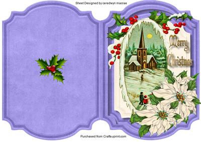 Lovelu Cut and Fold Christmas Church 