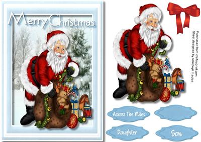 A5 Santa Ready for Christmas