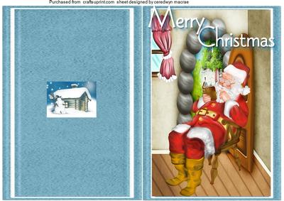 Lovely Cut,and Fold Santa's Waiting Time 