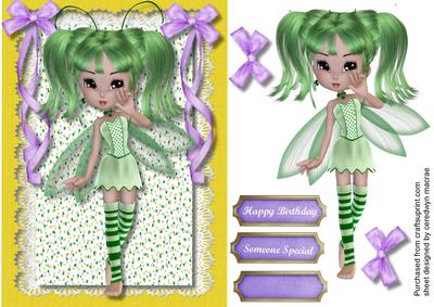 Lovely Fairy Fra in Green