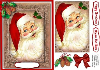 Lovely Santa Card and Topper 