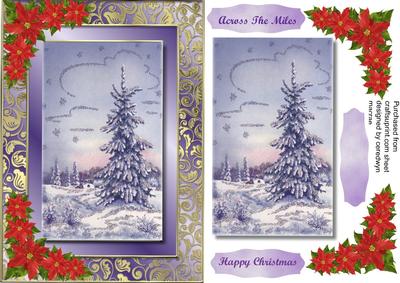 Lovely Christmas Trees in the Snow 